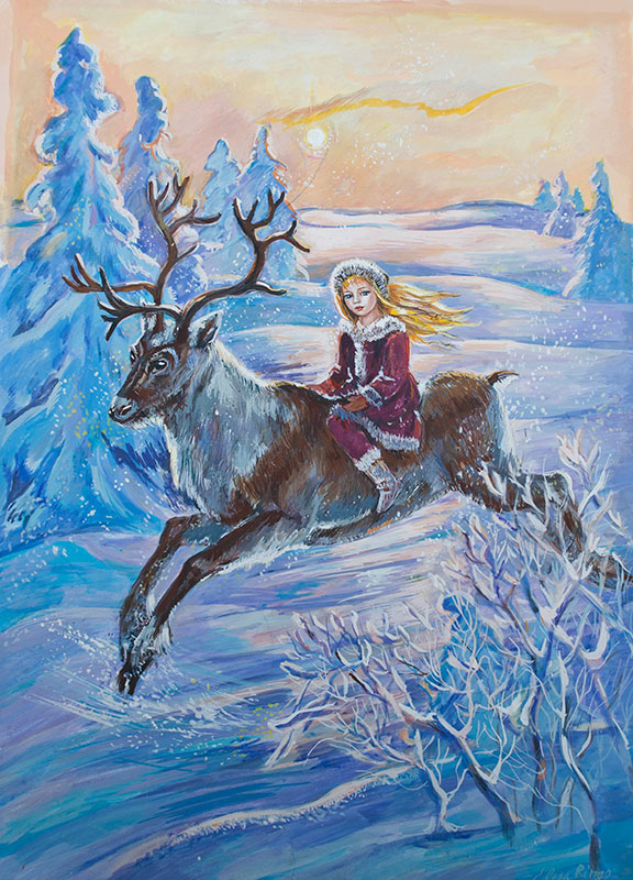 Рисунок по произведению андерсена снежная королева